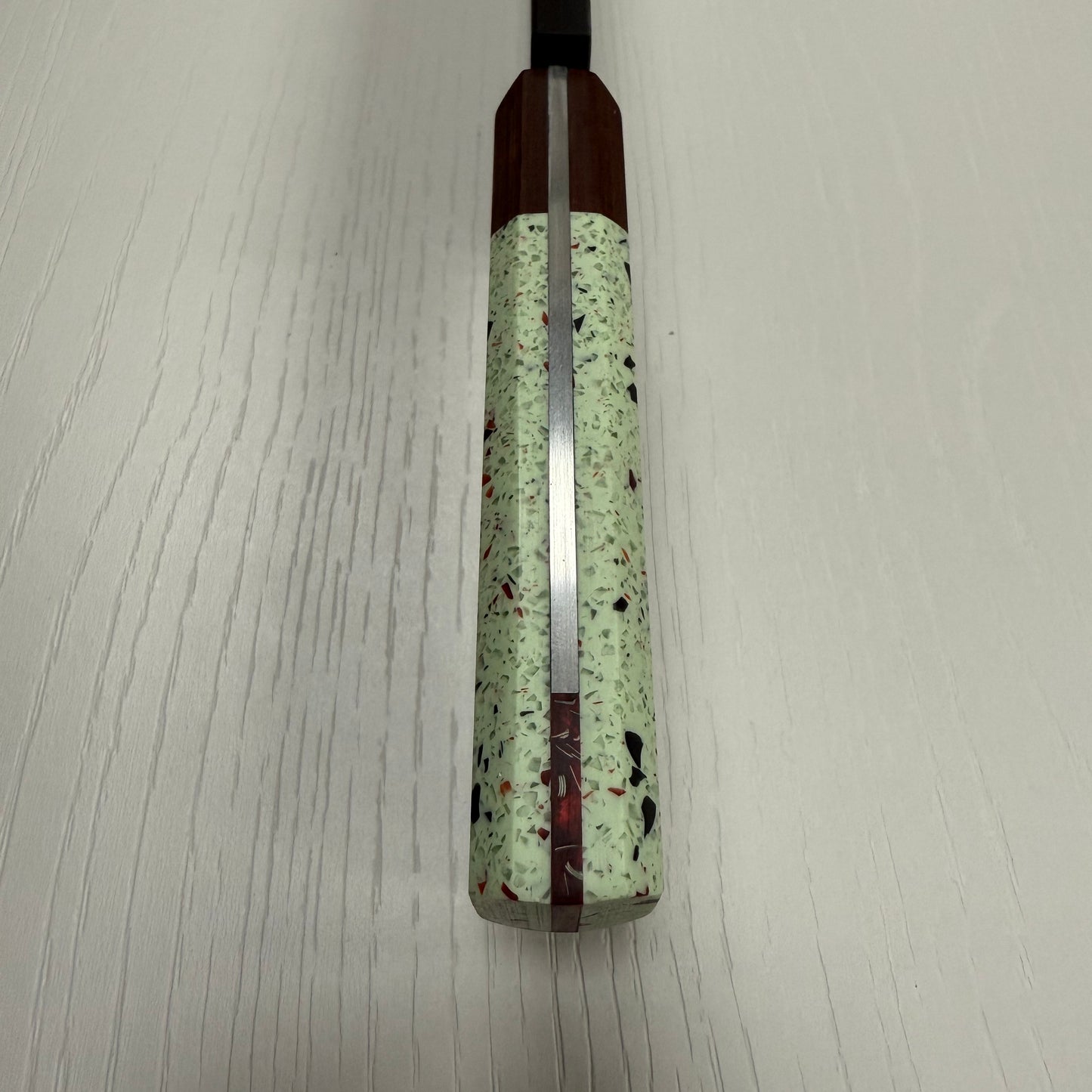 SANTOKU Chef Knife "Hydulignum / Midori Sour / Blood Money"